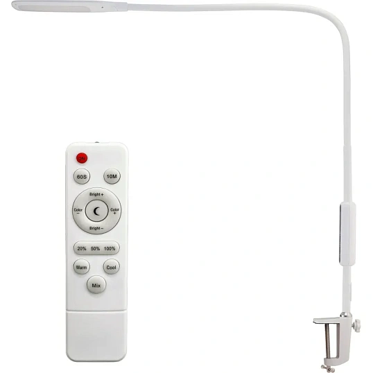 Светильник Lucia L570 Fleksa LED на струбцине белый