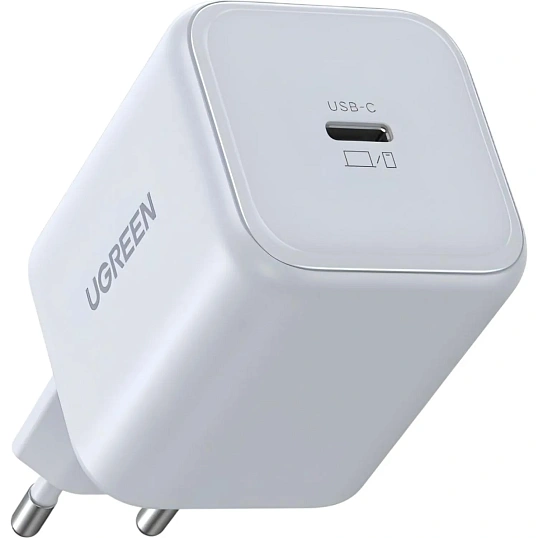 Зарядное устройство UGREEN,сетевое, X524(65053)45W USB-C,GaN,EU,белый