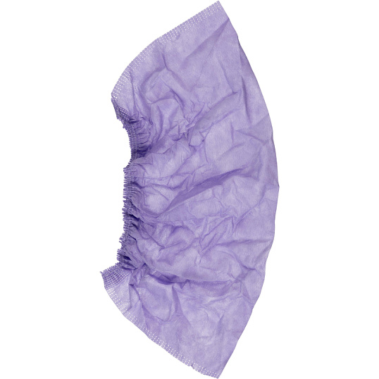 Бахилы ламин., бело-фиол, НМ-35/ПВД-50/2р-Ф-Б, 250пар/уп