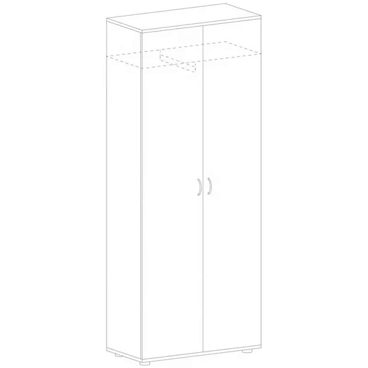 Гардероб MS_Агат АЯ-19 ясень шимо