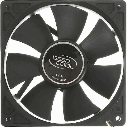 Вентилятор DEEPCOOL Xfan120 120x120x25мм черный, 1300об/мин
