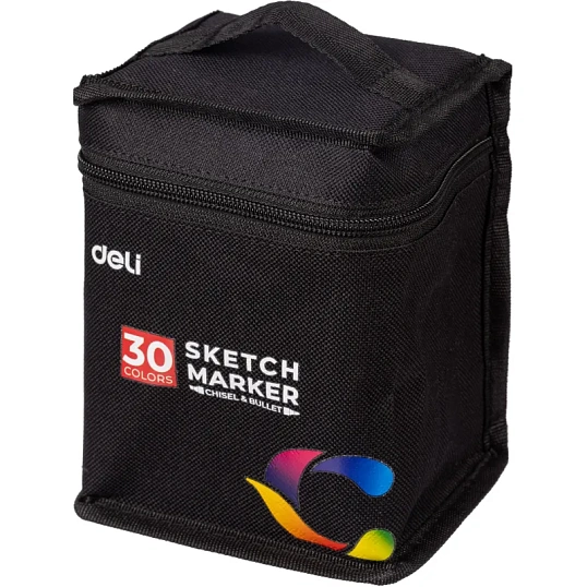 Набор маркеров для скетчинга Deli 30цв, двухстор., E70806-30