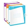 Короб архивный Комус гофрокартон, 75мм, бирюзовый корешок