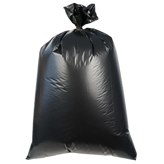 Мешки для мусора ПВД 120л 80мкм 10шт/рул черн 70x110 Элементари
