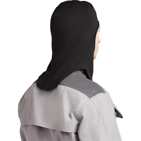 Балаклава -подшлемник трикотаж плотность 120г р-р универсальный цв.черный