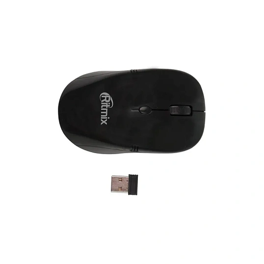 Мышь компьютерная RITMIX RMW-111 Black 1000/1600/2000dpi (15118174)