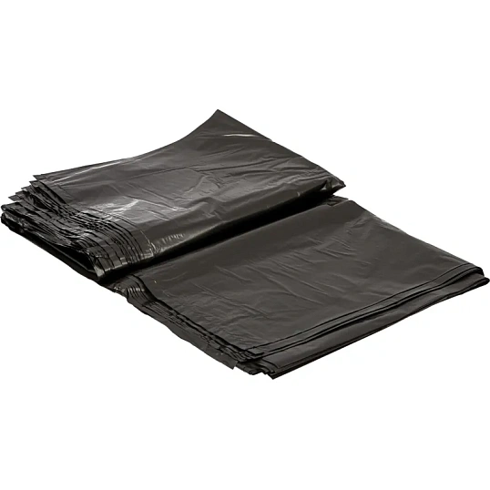 Мешки для мусора ПВД 100л 50мкм 10шт/уп черные 70х110см