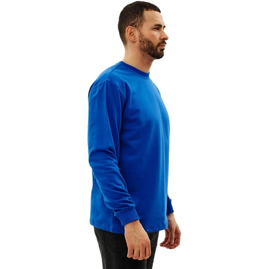 Толстовка 100% хб (240г) без капюшона, цв.васильковый, размер L