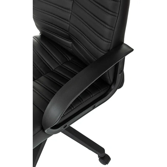 Кресло БР Комус Мебель Echair 659, экокожа, черн, пластик