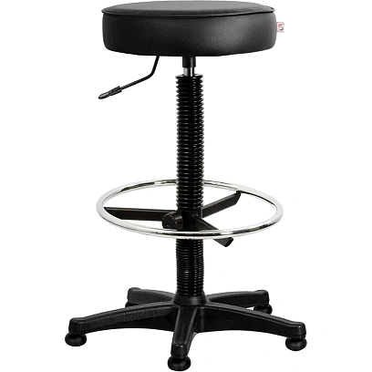 Кресло _табурет кассира UN_Solo gtsN3 ring base высокая база/кз чер v4