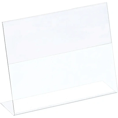 Ценникодержатель настольный д/инф. L-образный 90x70мм, горизонт.,20шт/уп.