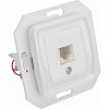 Розетка KRANZ KR-78-0222 DEA телефонная RJ11 с/у мех. Бел (1/10/120)