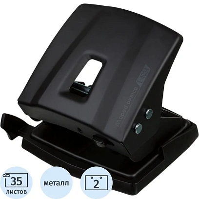 Дырокол Maped ESSENTIALS METAL до 30-35 листов,металл,черный,403411