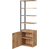 Полустеллаж для документов K-Loft  241H027 645х400х2105 дуб натур/черный