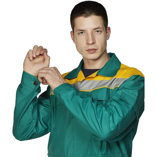 Костюм лет муж (куртка, бр) л05 зелен 88-92/170-176 (Арсенал-СП)