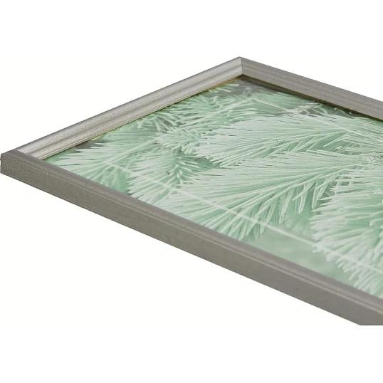 Рамка 21х30см деревянная, профиль №1, цвет 'серебр