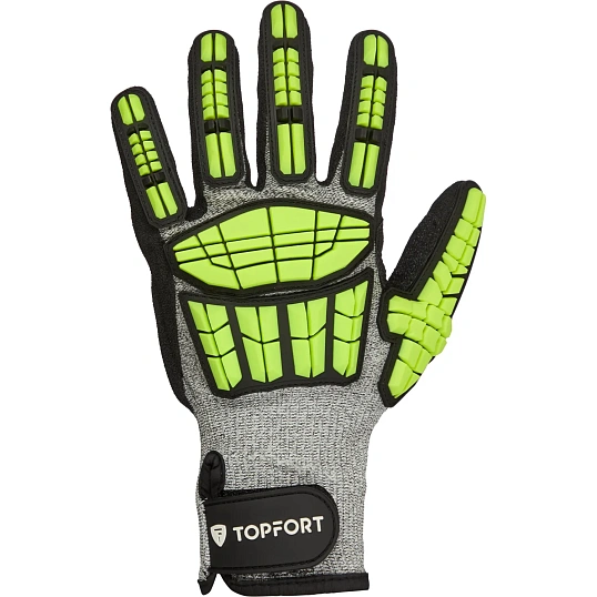 Перчатки защитные от ударов и порезов TOPFORT Сполдер Хит F р.11