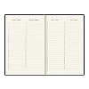 Ежедневник недатированный Deli Simple, A5, 136л, Джинс CN145-Brown