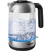 Чайник Philips HD9339/80, 2200Вт, 1,7л, стекло/нерж/черн. пластик