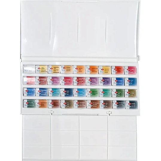 Краски акварельные Белые ночи 36цв кюветы 1942258