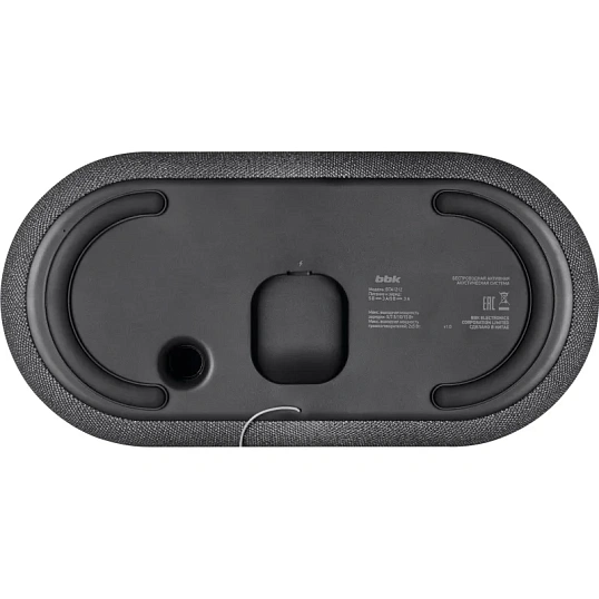 Акустическая система BBK BTA1212, 10Вт, LED, часы, б/п зарядка, черный