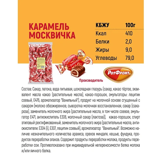 Конфеты Москвичка 1кг