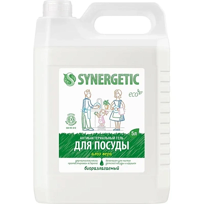 Средство для мытья посуды Synergetic Алоэ концентрированное 5л