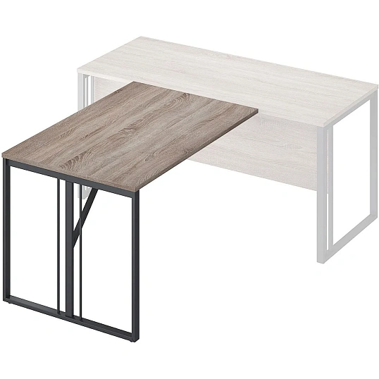 Брифинг Комус Мебель К-Loft Director 241B001 1200х800х752 сонома темн/черн