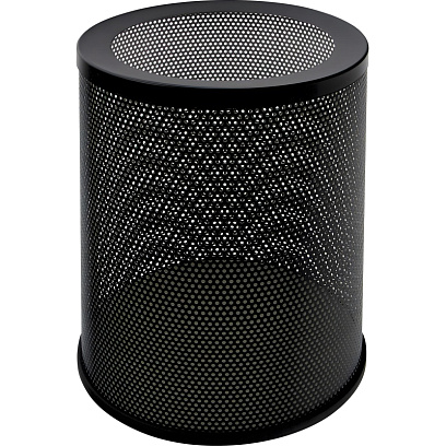 Корзина для мусора 16л К250 низ.перф.черн.