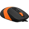 Набор клавиатура+мышь A4Tech Fstyler F1010 кл:черн/оранж м:черн/оранж USB