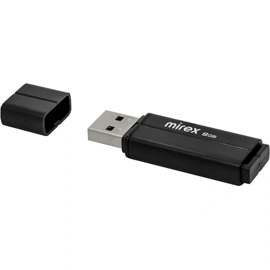 Флеш-память Mirex USB LINE BLACK 8Gb (13600-FMULBK08 )