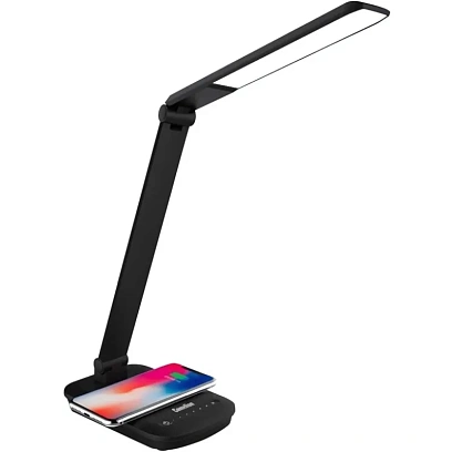 Светильник Camelion KD-825 C02 черн, 16 Вт, LED, с беспроводной зарядкой
