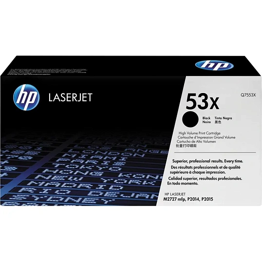 Картридж лазерный HP 53X Q7553X чер. пов.емк. для LJ 2015