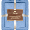 Набор полотенец махровых Luscan 300г/м2, 35x75/70x140 см голубой