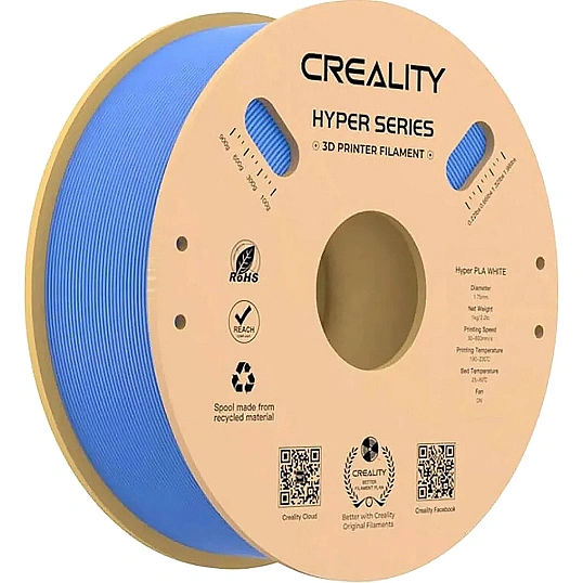 Катушка Hyper PLA-пластика Creality 1.75 мм 1кг., синяя (3301010341)