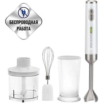 Блендер ручной POLARIS PHB 0746 CordLess, белый