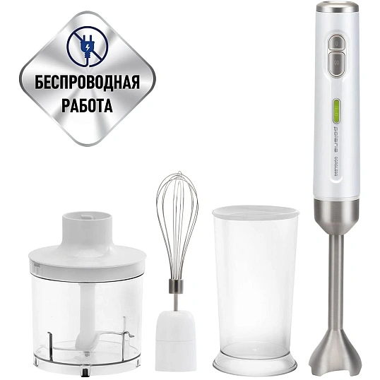 Блендер ручной POLARIS PHB 0746 CordLess, белый
