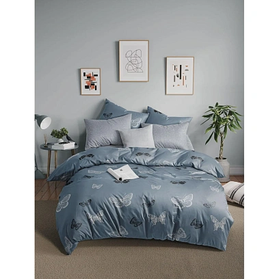 Постельное белье 2сп Макси  Бязь (нав.70х70-2шт),Butterflies