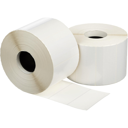 Термотрансферные этикетки ПП 80х40, 2000шт/рул, вт.40, 12шт/уп