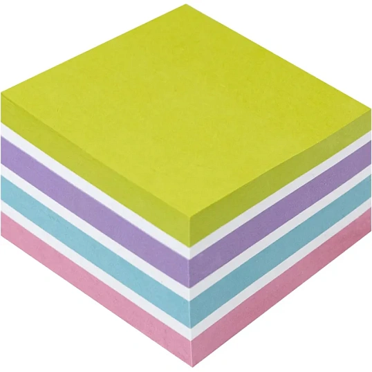 Стикеры Kores CUBO пастельный бум.для зам. 75х75 450л в карт кор 4цв 47463