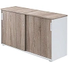 Шкаф-купе Комус Мебель К-Loft 241H041 1370х420х752 дуб сонома темн/белый