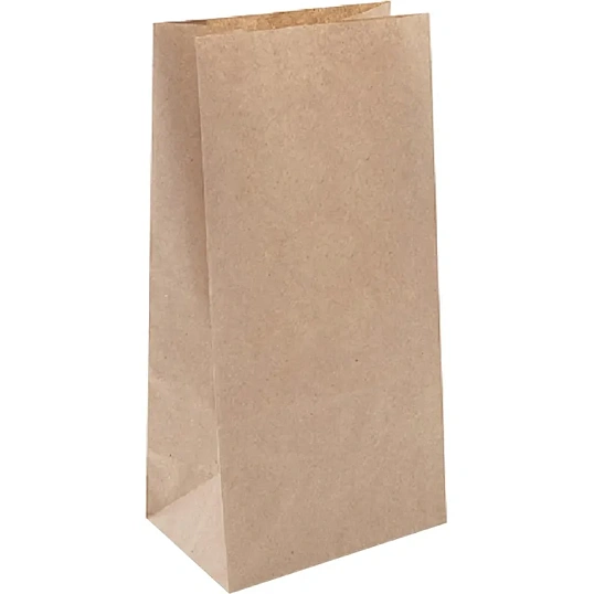 Пакет бумажный, 120х80х240 мм, 50 гр/м2, крафт, 1000шт/уп