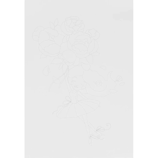 Набор для рисования Скетчинг акварелью Цветочные нежности, Рн-045