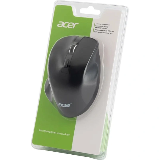 Мышь компьютерная Acer OMR140 black (1600dpi) wireless USB(ZL.MCEEE.00G)