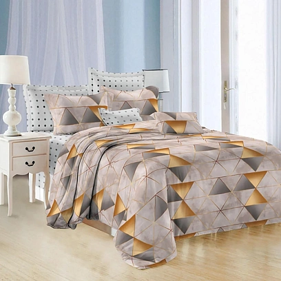 Постельное белье 1,5сп микросат(наволочки70х70-2 шт) -2137 Эсперанс