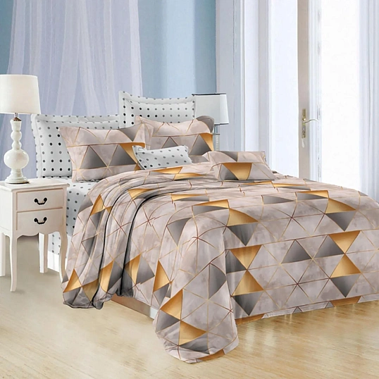 Постельное белье 1,5сп микросат(наволочки70х70-2 шт) -2137 Эсперанс