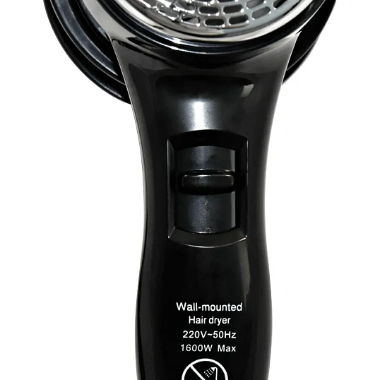 Фен Puff-1600BlВ, черный, 1,6 кВт