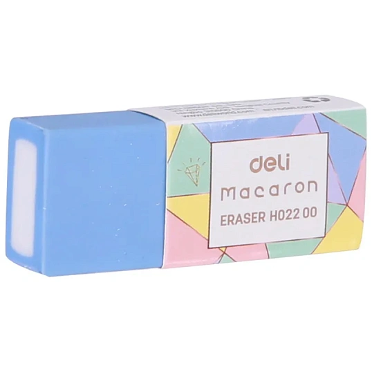 Ластик Deli Macaron 50x20x1мм ассорти пласт.туб. EH02200
