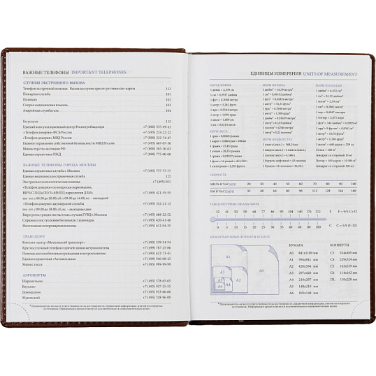 Ежедневник недатированный коричн, А5, 148x218, 352стр, Agenda
