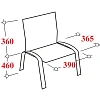 Стул КО_Echair РС42 каркас черный, к/з черный 201